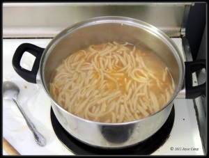 Simmering Noodles